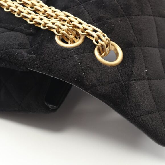 Chanel Shoulder Bag 2.55 Black Fabric 2.55 Mini Matelasse Chain Shoulder Ladies - Picture 9 of 10